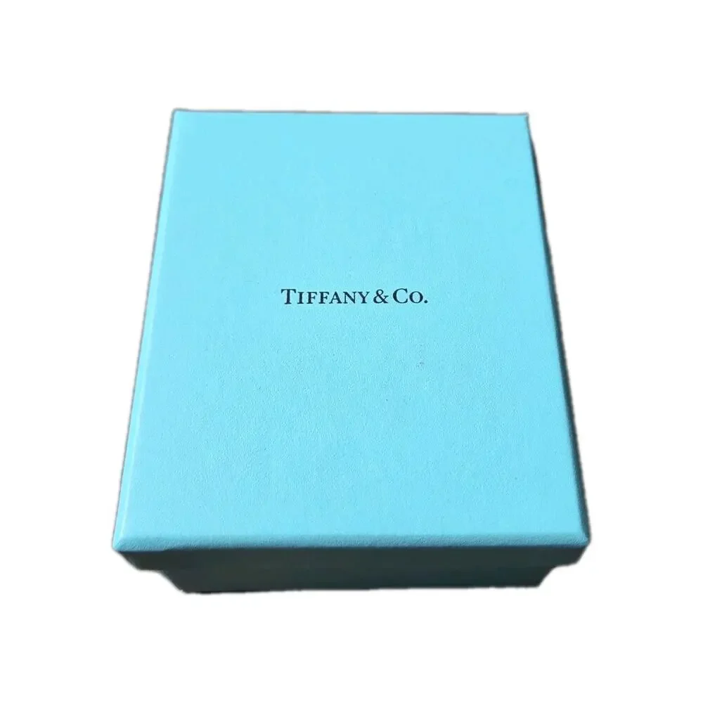 Tiffany & Co. Empty Black Suede Necklace Case With Blue Box & Pouch Euc